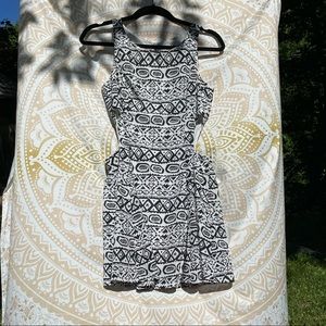 Amazing Black and White Mini Dress